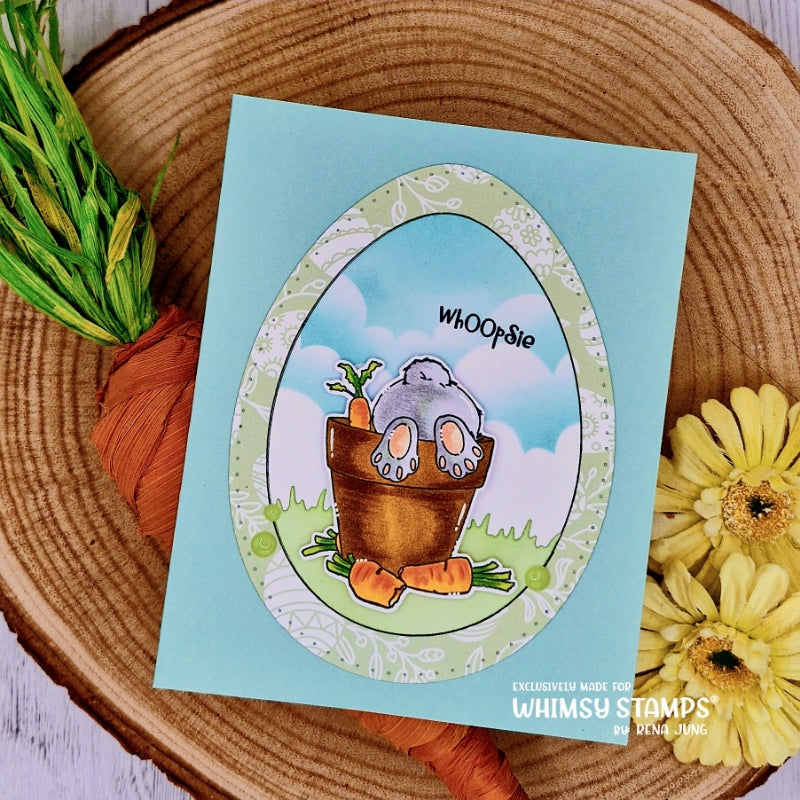 Nested Pierced Egg Die Set - Whimsy Stamps
