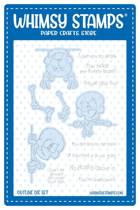 No Bones About It Outlines Die Set - Whimsy Stamps