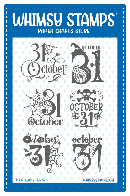 **NEW October 31st Clear Stamps - Whimsy Stamps