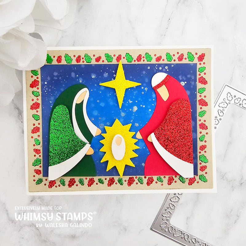 Holly Frame Die Set - Whimsy Stamps