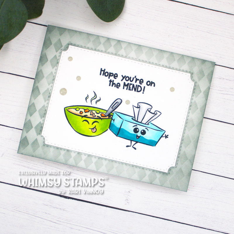 On the Mend Clear Stamps - Whimsy Stamps