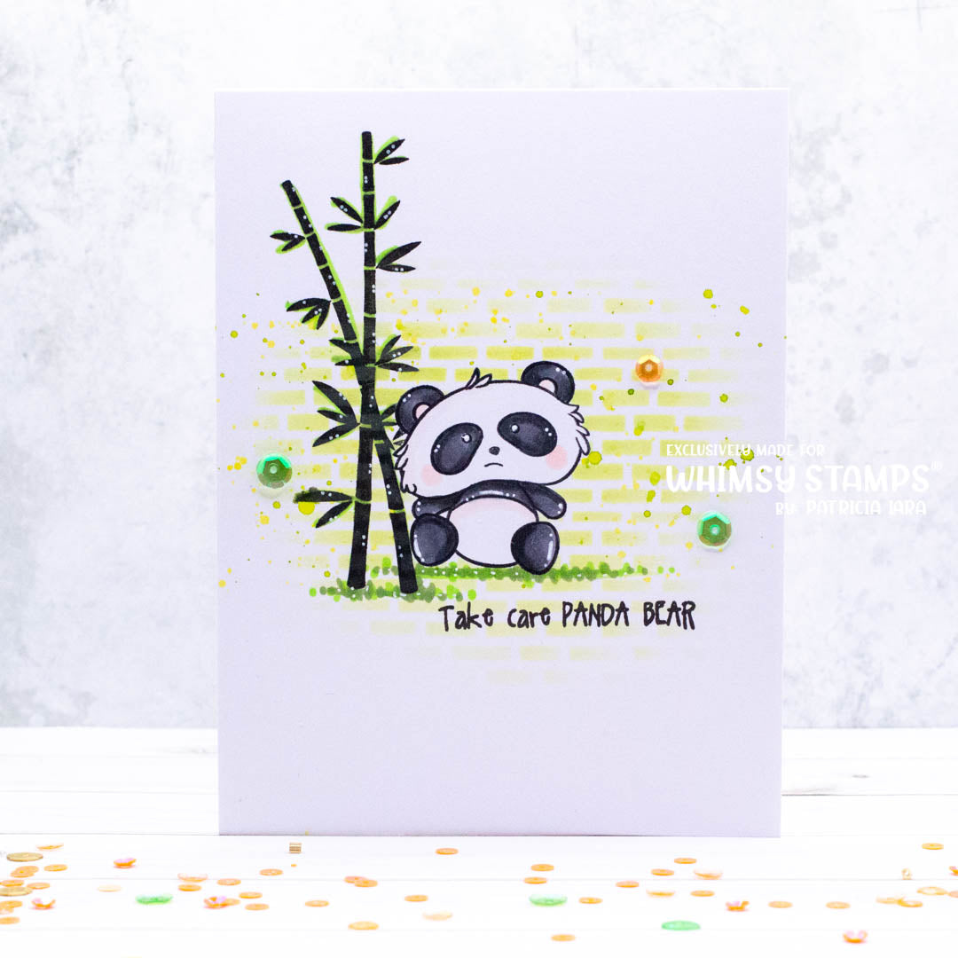 Panda Butt Clear Stamps - Whimsy Stamps