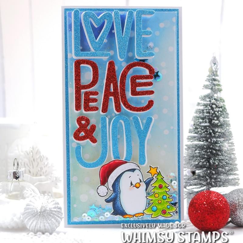 Peace Love Joy Die Set - Whimsy Stamps