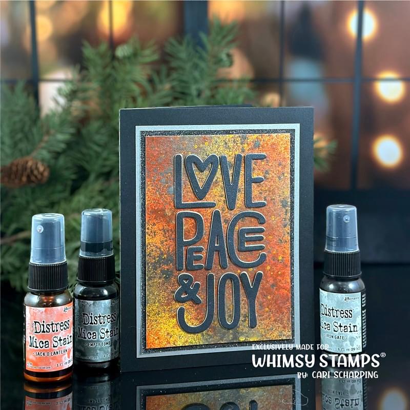 Peace Love Joy Die Set - Whimsy Stamps