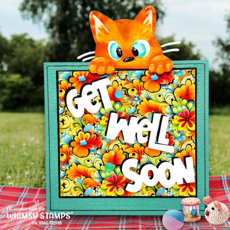 Peeking Kitty Die Set - Whimsy Stamps