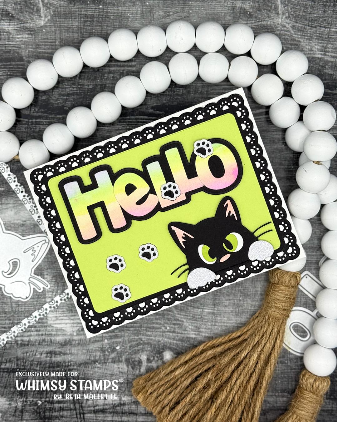 Peeking Kitty Die Set - Whimsy Stamps