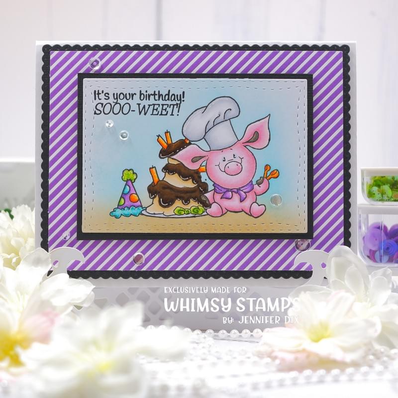 Piggies Crushed It - NoFuss Masks - Whimsy Stamps