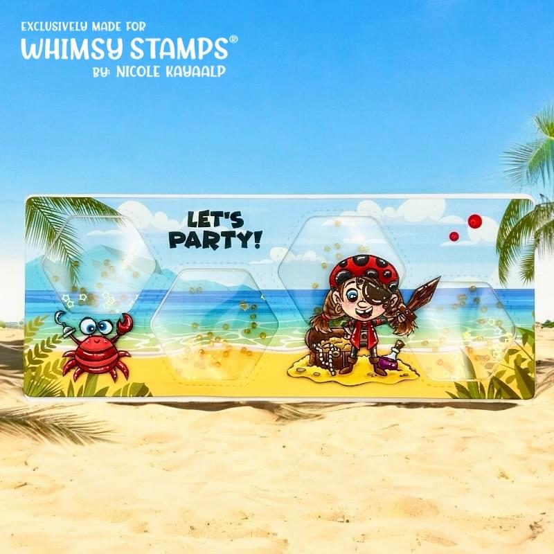 Pirate Party Clear Stamps - Whimsy Stamps
