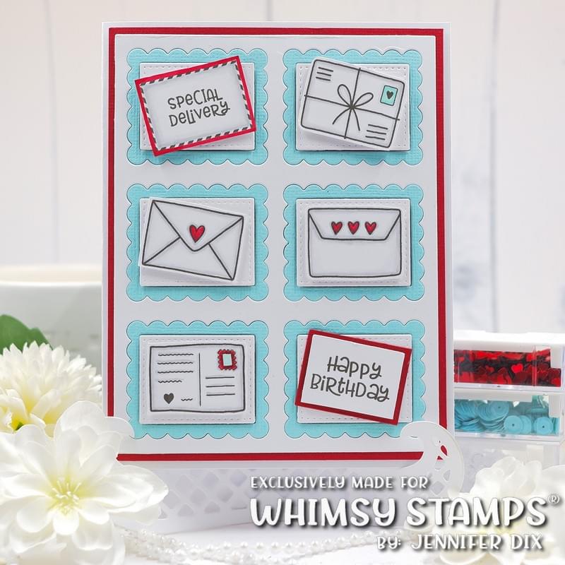 Postal Minis Clear Stamps - Whimsy Stamps