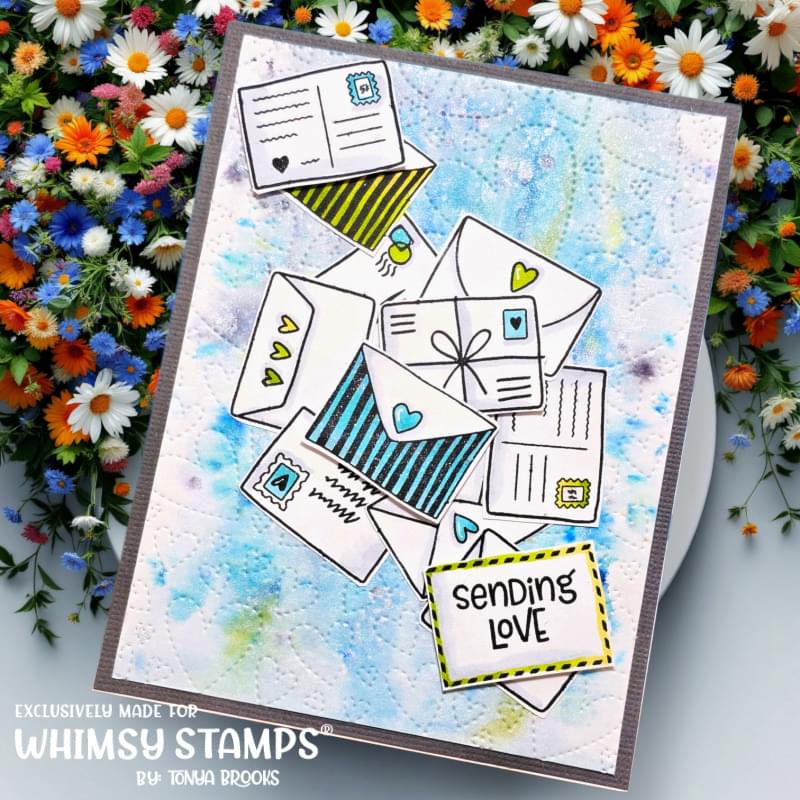 Postal Minis Clear Stamps - Whimsy Stamps