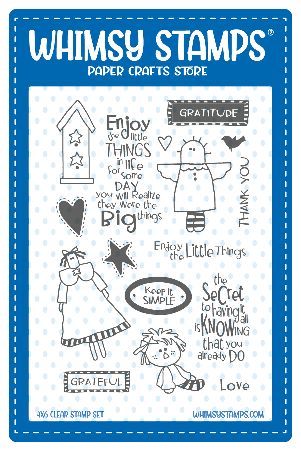 Prim Little Things Clear Stamps - Whimsy Stamps