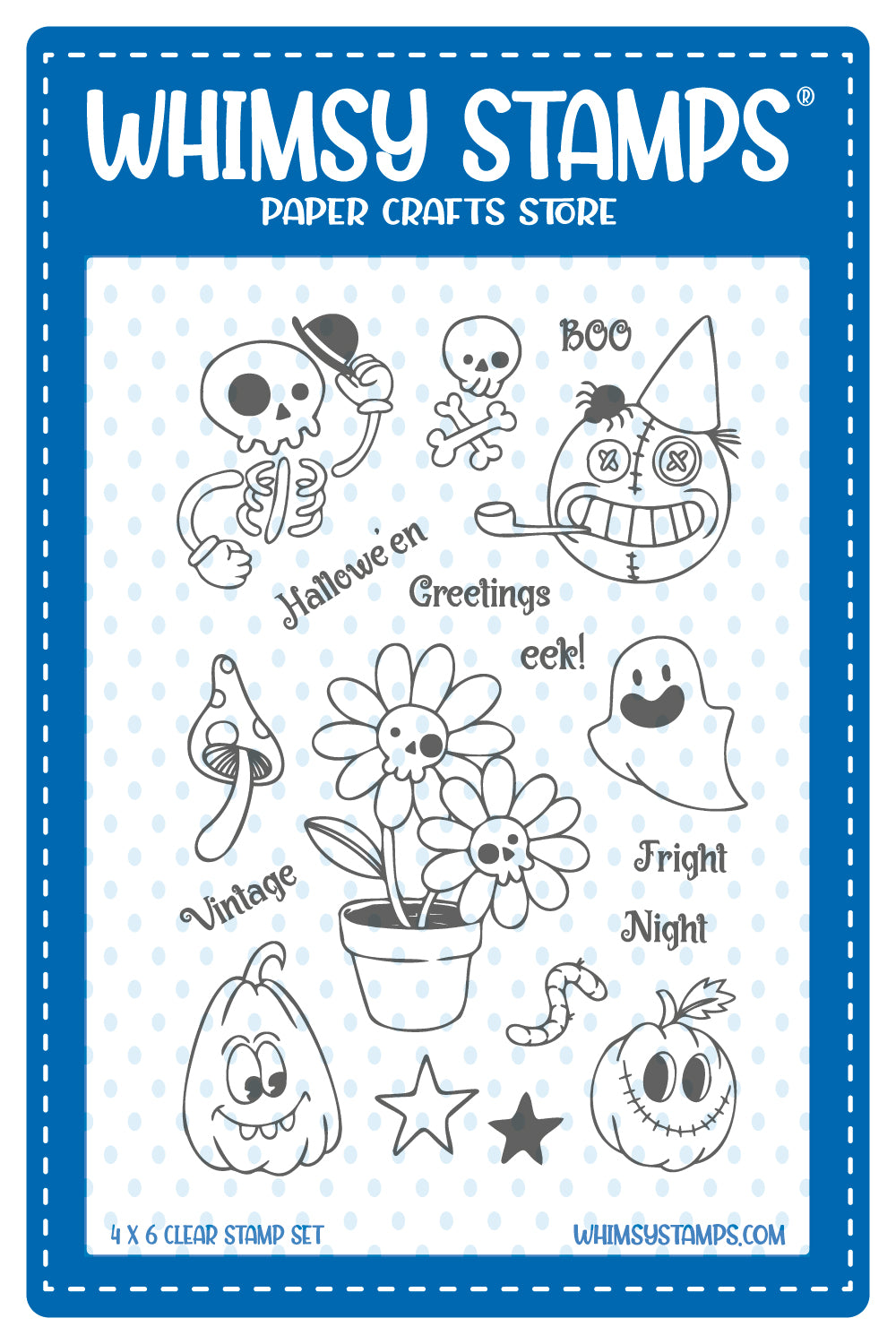 Primitive Halloween Clear Stamps - Whimsy Stamps