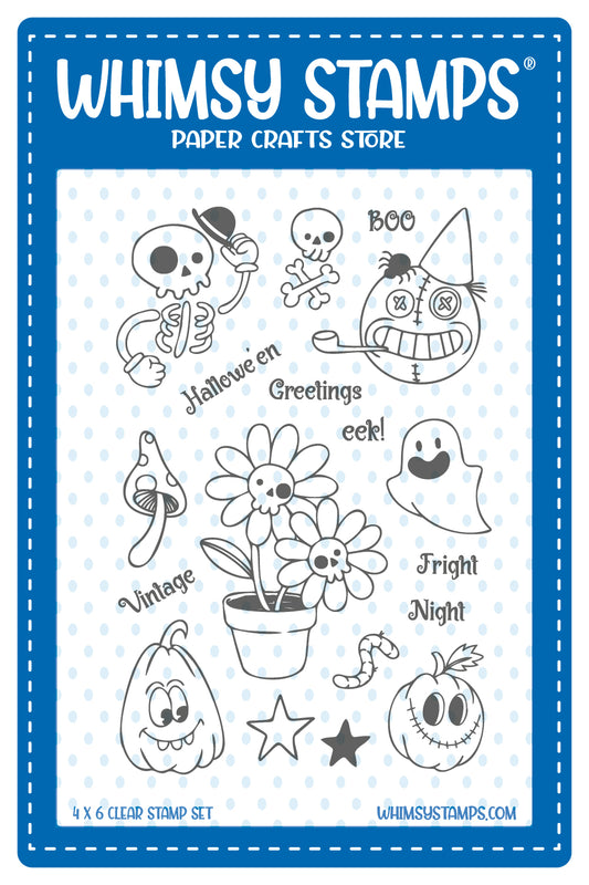Primitive Halloween Clear Stamps - Whimsy Stamps