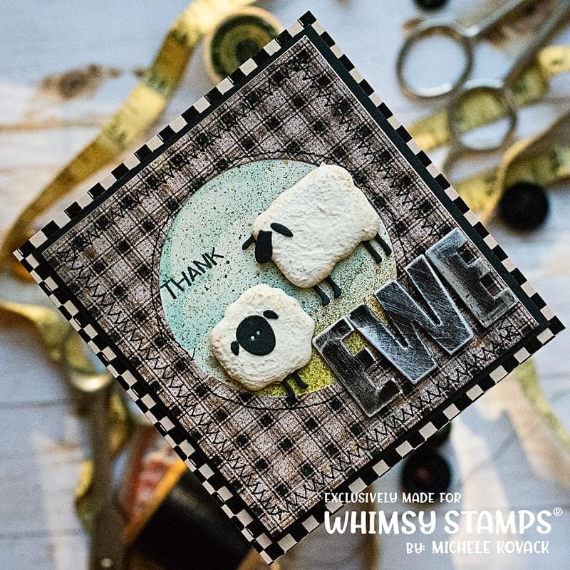 Primitive Sheep Die Set - Whimsy Stamps