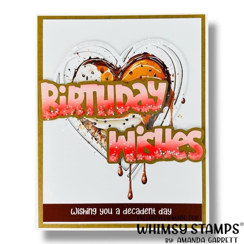 Quick Card Fronts - Chocolate Sweetheart - Whimsy Stamps