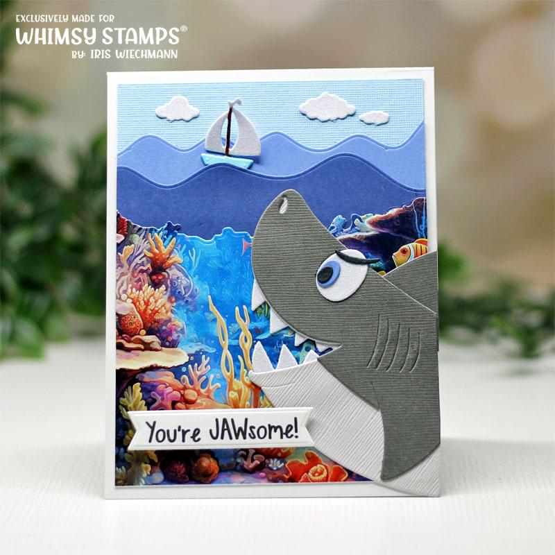 **NEW Quick Card Fronts - Coral Reef - Whimsy Stamps