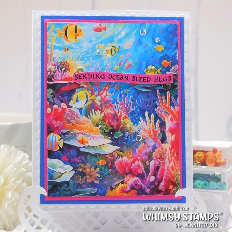 **NEW Quick Card Fronts - Coral Reef - Whimsy Stamps