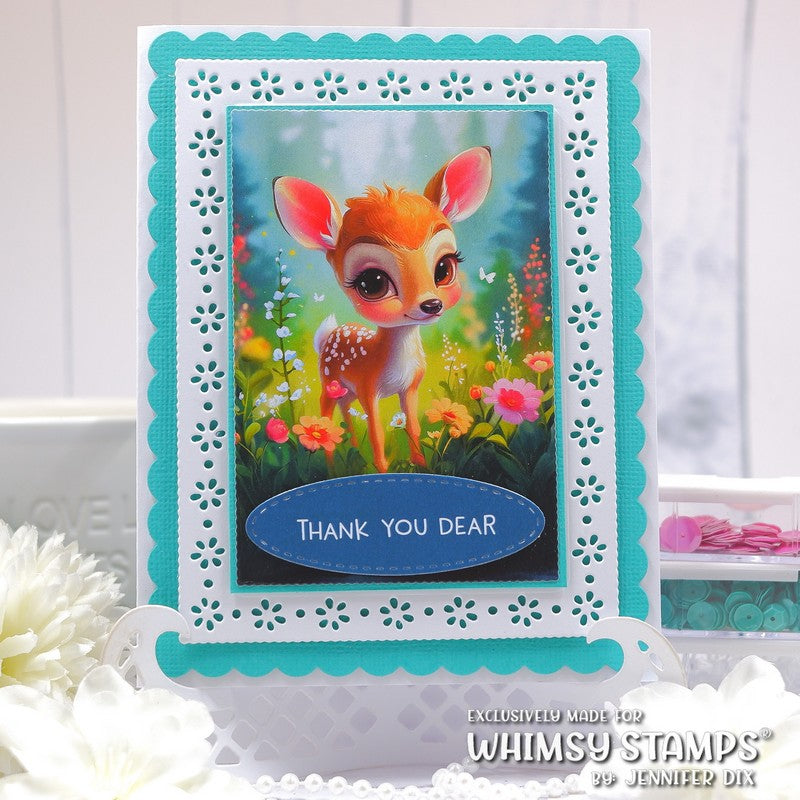 **NEW Quick Card Fronts - Dear Friend - Whimsy Stamps