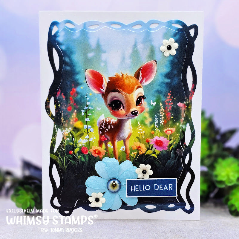 **NEW Quick Card Fronts - Dear Friend - Whimsy Stamps
