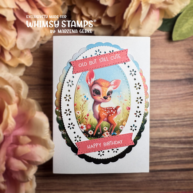 **NEW Quick Card Fronts - Dear Friend - Whimsy Stamps