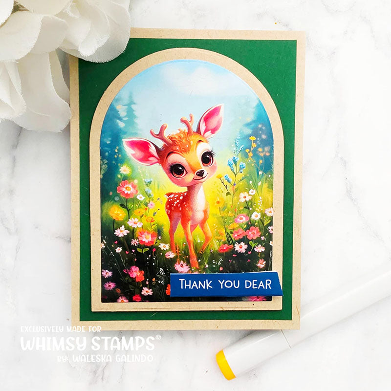 **NEW Quick Card Fronts - Dear Friend - Whimsy Stamps