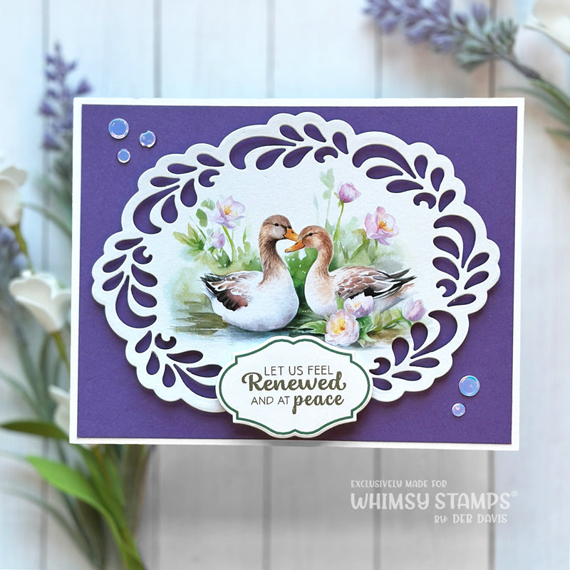**NEW Quick Card Fronts - Duck Pond - Whimsy Stamps