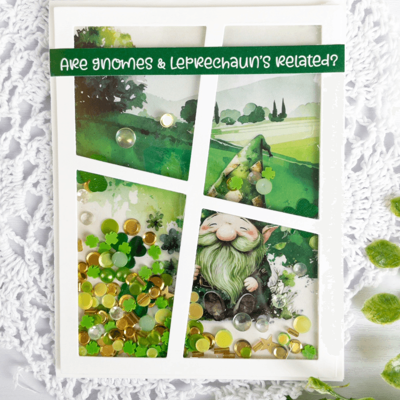 Quick Card Fronts - Gnome Wishes - Whimsy Stamps
