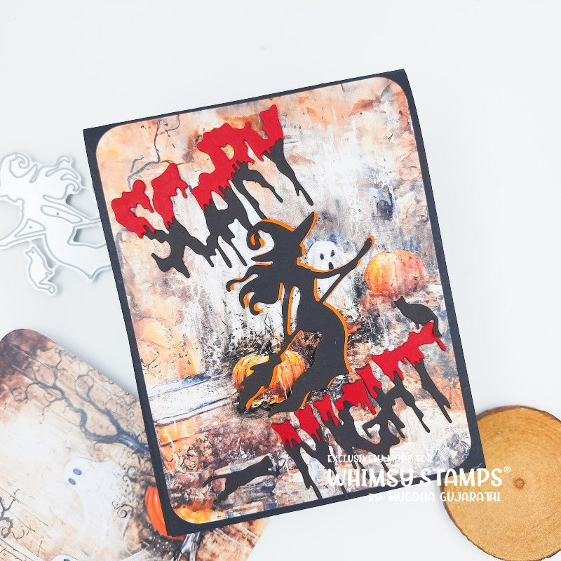Scary Night Word Die Set - Whimsy Stamps