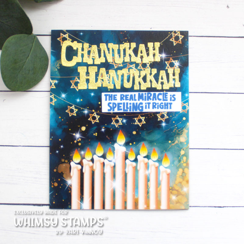 *NEW Quick Card Fronts - Hanukkah - Whimsy Stamps