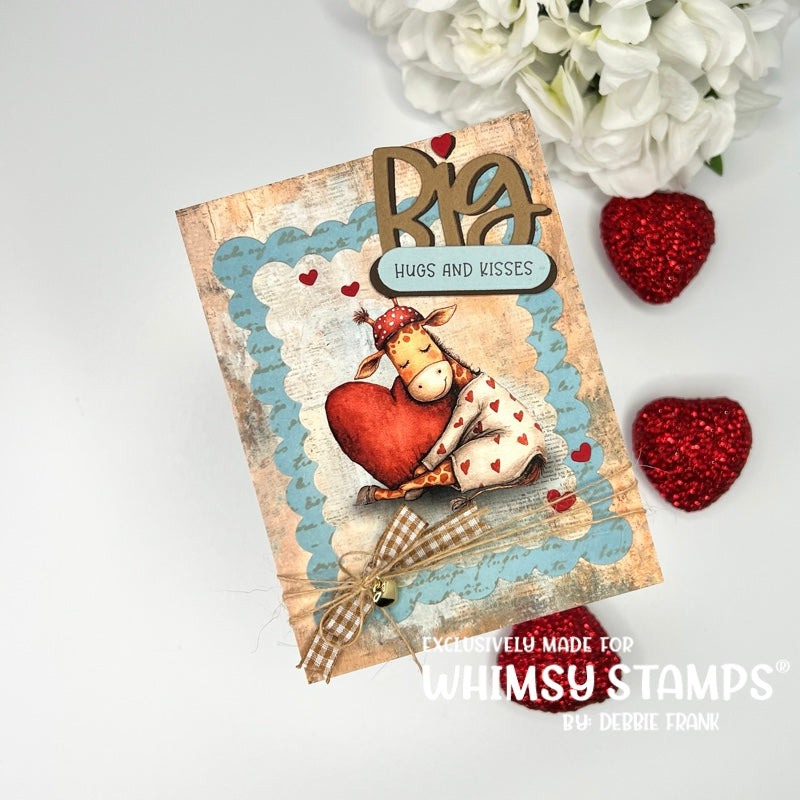 Quick Card Fronts - Heartfelt Giraffes 2 - Whimsy Stamps