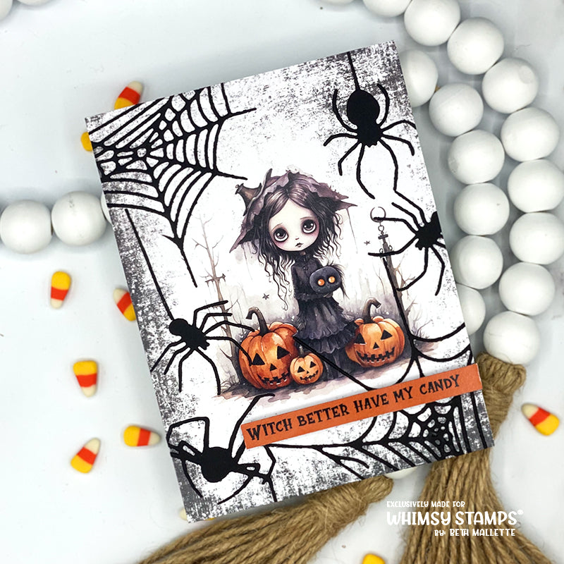 Quick Card Fronts - Lil Witches - Whimsy Stamps