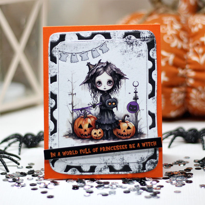 Quick Card Fronts - Lil Witches - Whimsy Stamps