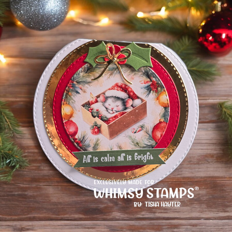 Holly Frame Die Set - Whimsy Stamps
