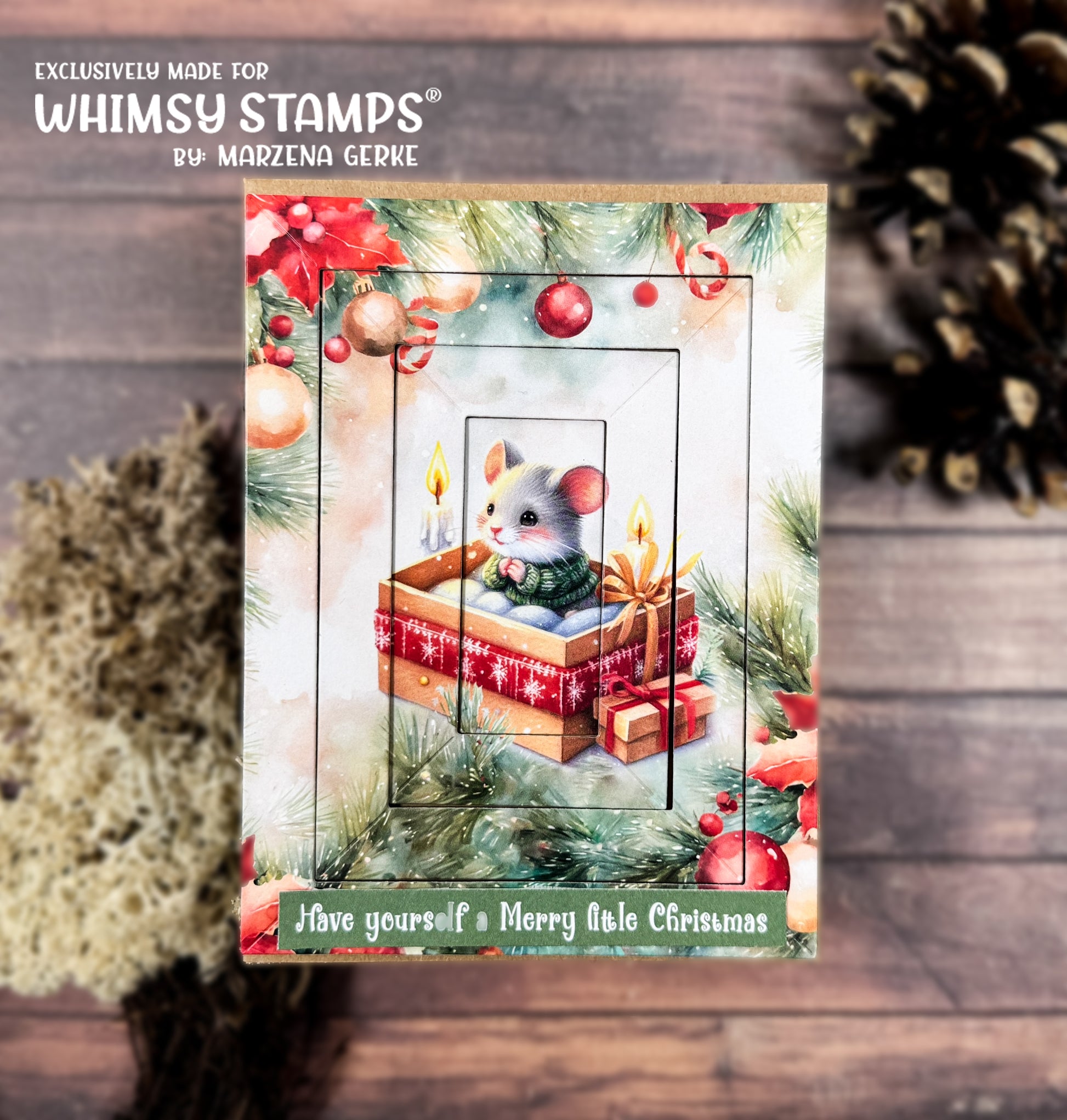 Quick Card Fronts - Matchbox Mice - Whimsy Stamps