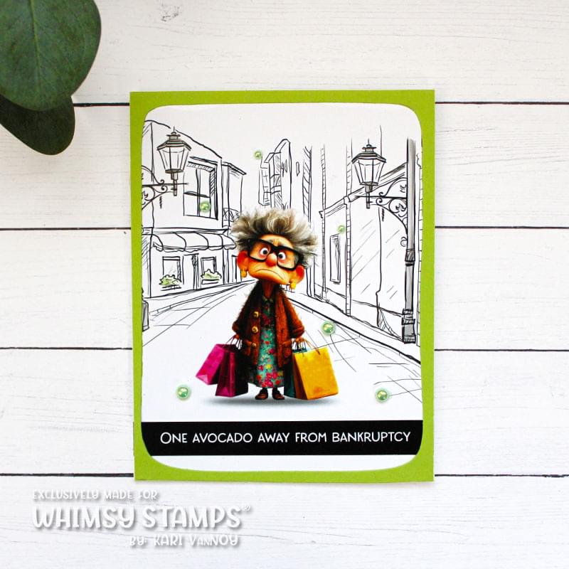 *NEW Quick Card Fronts - Old Fart Inflation - Whimsy Stamps