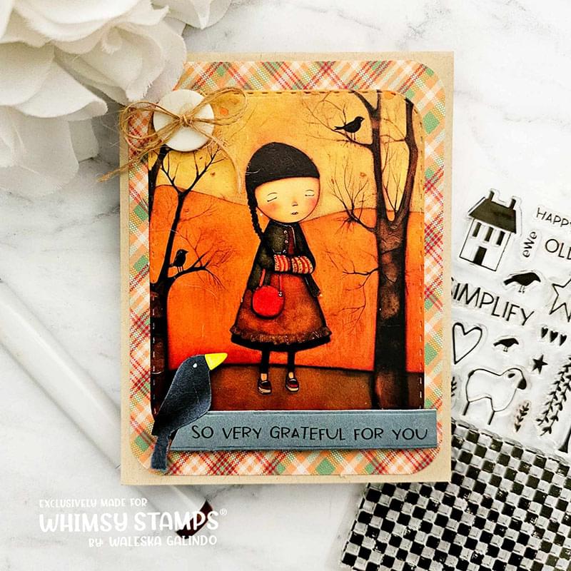 Quick Card Fronts - Primitive Gratitude - Whimsy Stamps