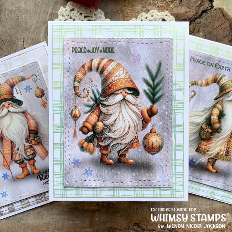 Quick Card Fronts - Woodland Santa 1 - Whimsy Stamps