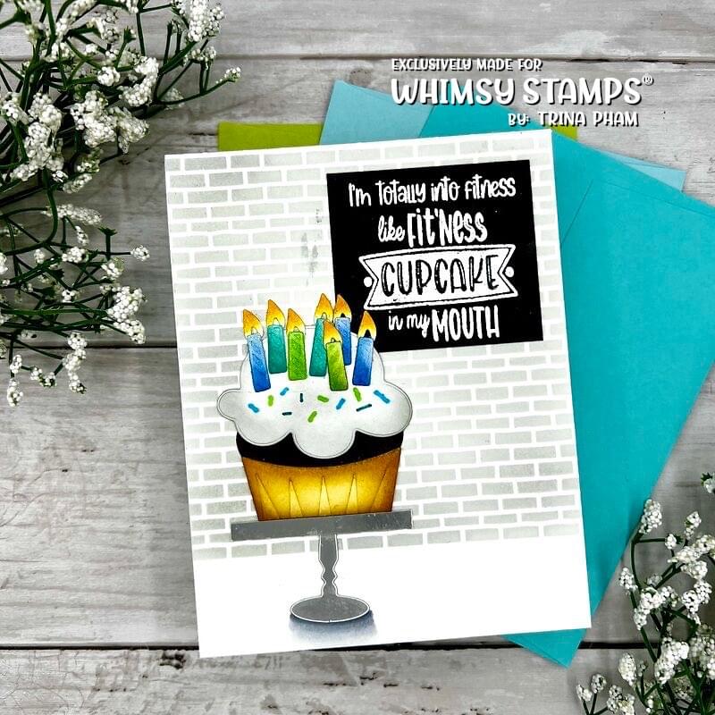 **NEW Random Funny Food Sentiments Clear Stamps - Whimsy Stamps