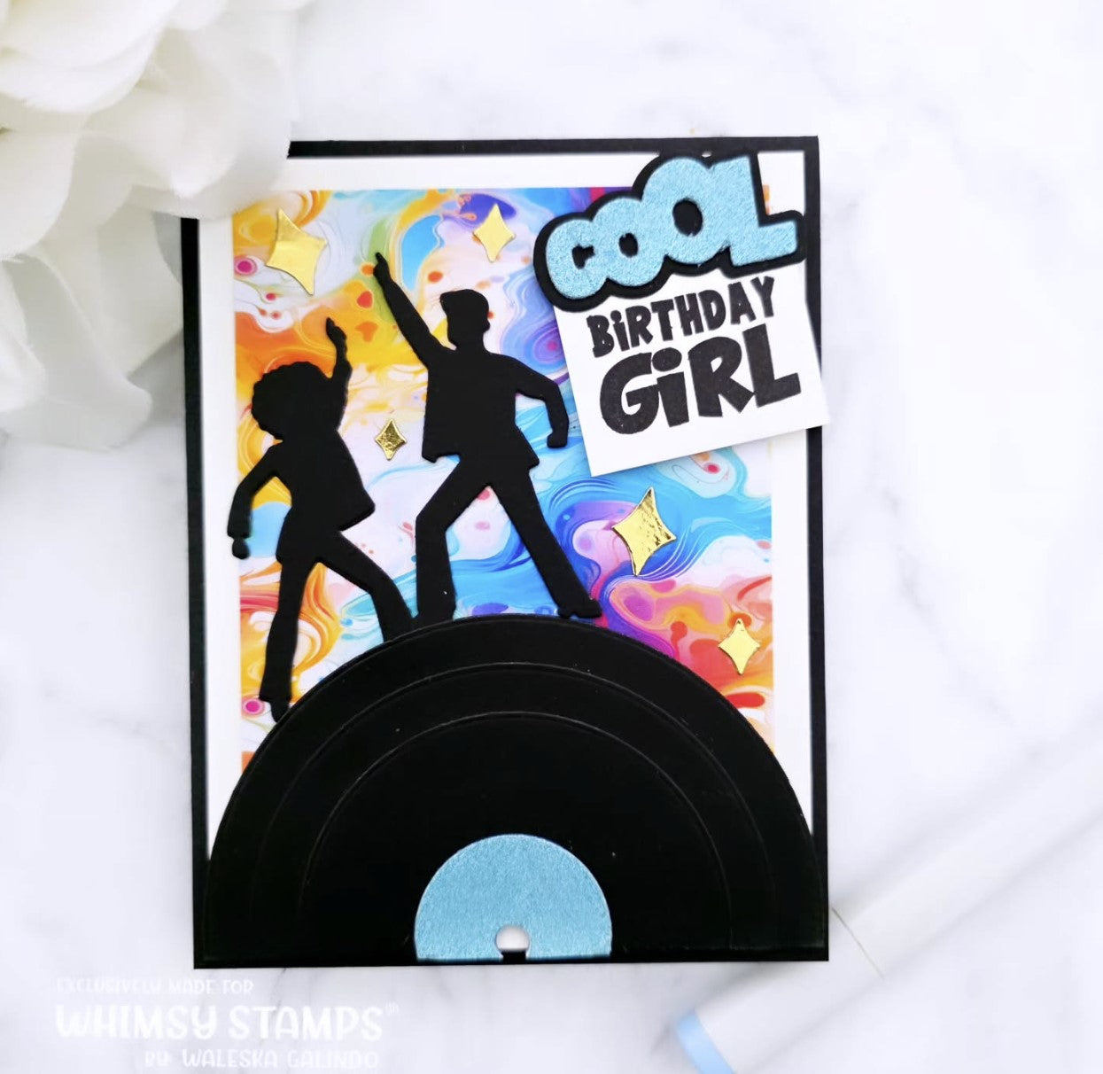 Cool Beans Word and Shadow Die Set - Whimsy Stamps