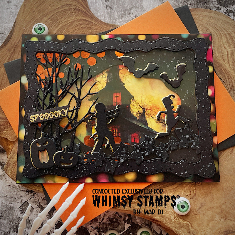Running Scared Die Set - Whimsy Stamps