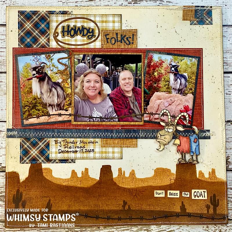Rustic Landscape Layering Stencil - Whimsy Stamps