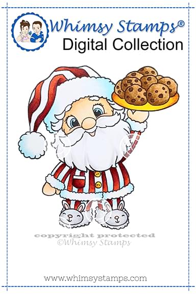 Santa's Cookies - Digital Stamp - Whimsy Stamps