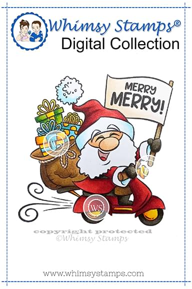 Santa's Delivery - Digital Stamp - Whimsy Stamps