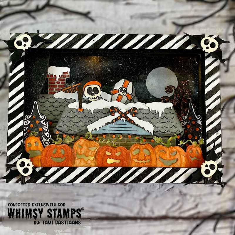 Jack o'Lanterns Border Die - Whimsy Stamps