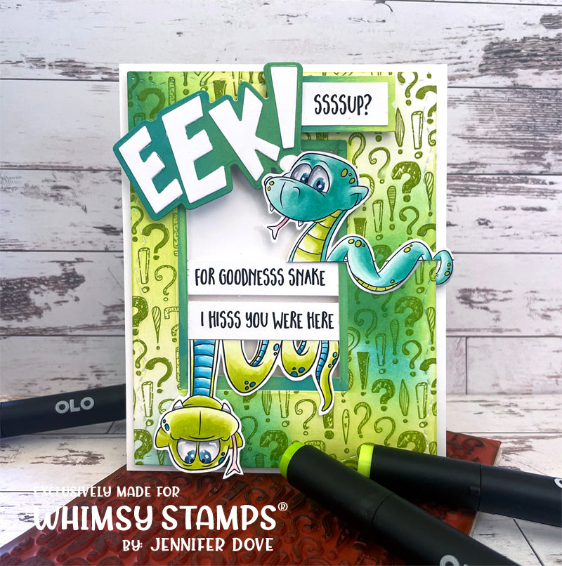 Sassy Snakes Clear Stamps - Whimsy Stamps