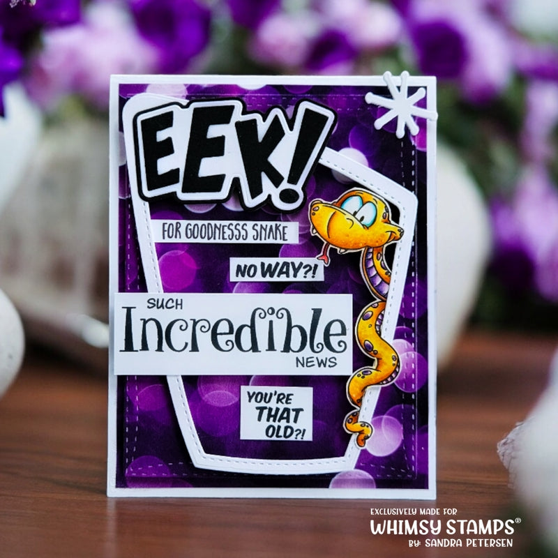 Sassy Snakes Clear Stamps - Whimsy Stamps