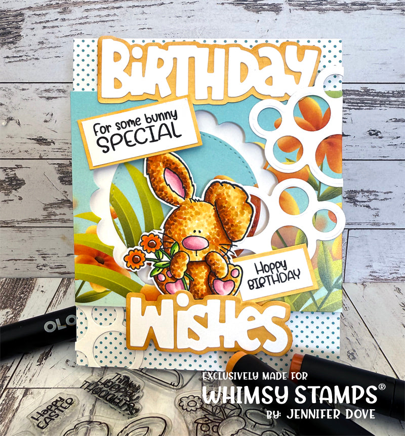 **NEW Hoppy Thoughts Clear Stamps - Whimsy Stamps