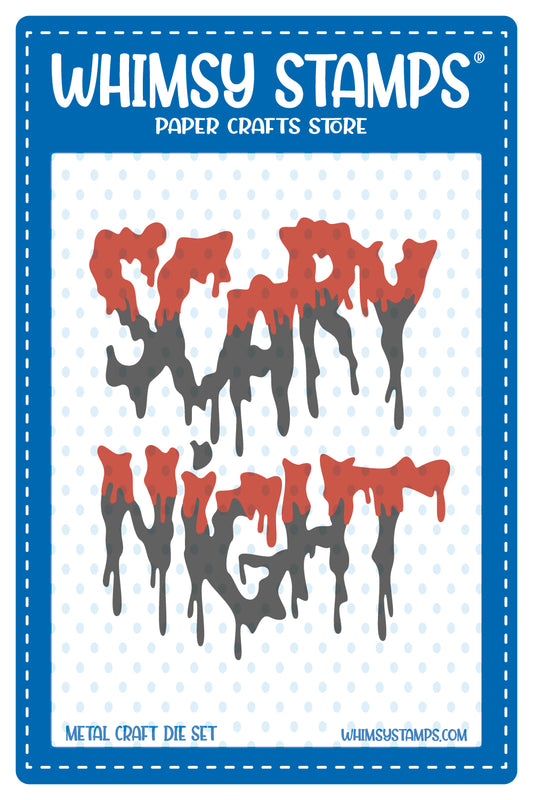 *NEW Scary Night Word Die Set