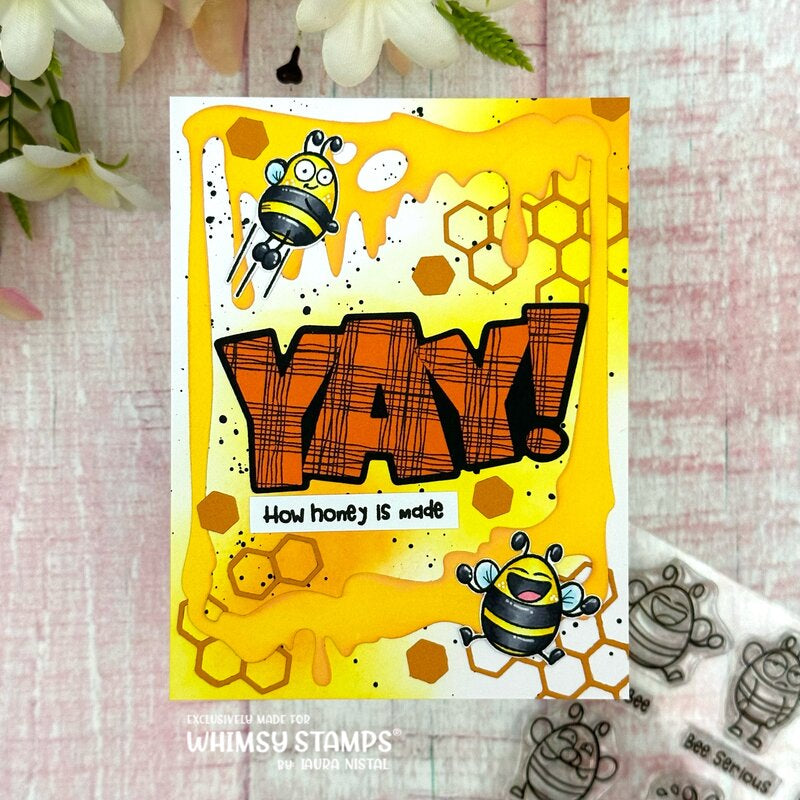 Yay Word and Shadow Die Set - Whimsy Stamps