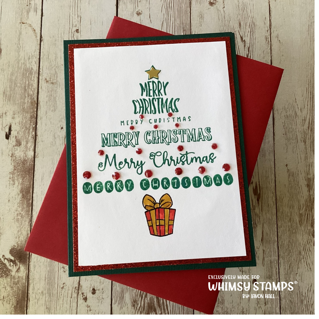 Sentiment Assortment - Merry Christmas Clear Stamps - Whimsy Stamps